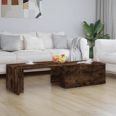 Mesa de centro madera contrachapada roble ahumado 150x50x35 cm de vidaXL, Mesas de centro - Ref: Foro24-815468, Precio: 68,93...
