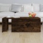 Mesa de centro madera contrachapada roble ahumado 150x50x35 cm de vidaXL, Mesas de centro - Ref: Foro24-815468, Precio: 68,93...