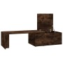 Mesa de centro madera contrachapada roble ahumado 150x50x35 cm de vidaXL, Mesas de centro - Ref: Foro24-815468, Precio: 68,93...