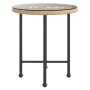 Mesa de comedor de vidrio templado y acero 50 cm de vidaXL, Mesas de jardín - Ref: Foro24-319432, Precio: 42,99 €, Descuento: %