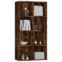 Estantería/Aparador contrachapada roble ahumado 66x30x130 cm de vidaXL, Librerías y estanterías - Ref: Foro24-815249, Precio:...