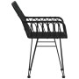 Sillas de jardín reposabrazos 2 uds ratán PE negro 56x64x80 cm de vidaXL, Sillas de jardín - Ref: Foro24-319427, Precio: 107,...