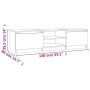 Mueble para TV madera contrachapada roble ahumado 140x40x35,5cm de vidaXL, Muebles TV - Ref: Foro24-815357, Precio: 79,34 €, ...
