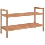 Zapatero de madera maciza nogal 69x27x41 cm de vidaXL, Zapateros y organizadores de calzado - Ref: Foro24-350361, Precio: 34,...