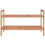 Zapatero de madera maciza nogal 69x27x41 cm de vidaXL, Zapateros y organizadores de calzado - Ref: Foro24-350361, Precio: 34,...