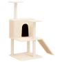Rascador para gatos con postes de sisal crema 109 cm de vidaXL, Mobiliario para gatos - Ref: Foro24-171669, Precio: 41,42 €, ...
