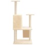 Rascador para gatos con postes de sisal crema 109 cm de vidaXL, Mobiliario para gatos - Ref: Foro24-171669, Precio: 41,42 €, ...