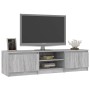 Mueble de TV madera contrachapada gris Sonoma 140x40x35,5 cm de vidaXL, Muebles TV - Ref: Foro24-815358, Precio: 79,53 €, Des...