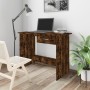 Escritorio madera contrachapada roble ahumado 100x50x76 cm de vidaXL, Escritorios - Ref: Foro24-815333, Precio: 65,67 €, Desc...