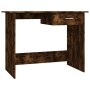 Escritorio madera contrachapada roble ahumado 100x50x76 cm de vidaXL, Escritorios - Ref: Foro24-815333, Precio: 65,67 €, Desc...