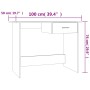 Escritorio madera contrachapada roble ahumado 100x50x76 cm de vidaXL, Escritorios - Ref: Foro24-815333, Precio: 65,67 €, Desc...