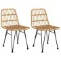 Garden chairs 2 units synthetic rattan 48x62x84 cm by vidaXL, Garden chairs - Ref: Foro24-319428, Price: 146,75 €, Discount: %