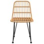 Sillas de jardín 2 unidades ratán sintético 48x62x84 cm de vidaXL, Sillas de jardín - Ref: Foro24-319428, Precio: 149,18 €, D...