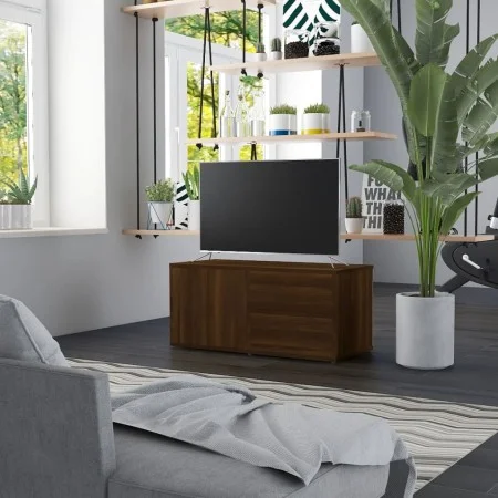 TV-Schrank aus braunem Eichensperrholz, 80 x 34 x 36 cm von vidaXL, TV-Möbel - Ref: Foro24-815497, Preis: 50,18 €, Rabatt: %
