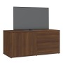Mueble de TV madera contrachapada roble marrón 80x34x36 cm de vidaXL, Muebles TV - Ref: Foro24-815497, Precio: 52,26 €, Descu...