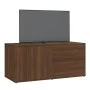 TV-Schrank aus braunem Eichensperrholz, 80 x 34 x 36 cm von vidaXL, TV-Möbel - Ref: Foro24-815497, Preis: 50,18 €, Rabatt: %