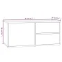 TV-Schrank aus braunem Eichensperrholz, 80 x 34 x 36 cm von vidaXL, TV-Möbel - Ref: Foro24-815497, Preis: 50,18 €, Rabatt: %