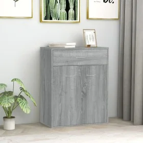 Aparador de madera contrachapada gris Sonoma 60x30x75 cm de vidaXL, Aparadores - Ref: Foro24-815376, Precio: 70,03 €, Descuen...