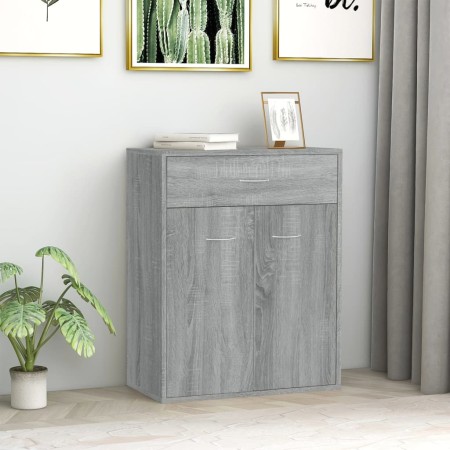 Aparador de madera contrachapada gris Sonoma 60x30x75 cm de vidaXL, Aparadores - Ref: Foro24-815376, Precio: 71,24 €, Descuen...