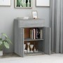 Aparador de madera contrachapada gris Sonoma 60x30x75 cm de vidaXL, Aparadores - Ref: Foro24-815376, Precio: 71,24 €, Descuen...