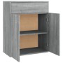 Aparador de madera contrachapada gris Sonoma 60x30x75 cm de vidaXL, Aparadores - Ref: Foro24-815376, Precio: 71,24 €, Descuen...