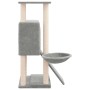 Rascador para gatos con postes de sisal gris claro 96 cm de vidaXL, Mobiliario para gatos - Ref: Foro24-171646, Precio: 37,24...