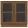Armario vitrina contrachapada marrón roble 82,5x30,5x80 cm de vidaXL, Librerías y estanterías - Ref: Foro24-815617, Precio: 7...