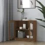 Armario vitrina contrachapada marrón roble 82,5x30,5x80 cm de vidaXL, Librerías y estanterías - Ref: Foro24-815617, Precio: 7...