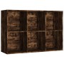 Estantería/Aparador contrachapada roble ahumado 66x30x98 cm de vidaXL, Librerías y estanterías - Ref: Foro24-815294, Precio: ...