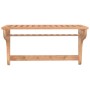 Toallero de madera maciza nogal 60x30x35 cm de vidaXL, Toalleros - Ref: Foro24-350372, Precio: 40,04 €, Descuento: %