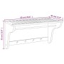 Toallero de madera maciza nogal 60x30x35 cm de vidaXL, Toalleros - Ref: Foro24-350372, Precio: 40,04 €, Descuento: %