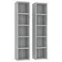 CD-Regal 2 Stück Holz Grau Sonoma 21x16x93,5 cm von vidaXL, CD- und DVD-Speicher - Ref: Foro24-815319, Preis: 45,24 €, Rabatt: %