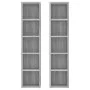 CD-Regal 2 Stück Holz Grau Sonoma 21x16x93,5 cm von vidaXL, CD- und DVD-Speicher - Ref: Foro24-815319, Preis: 45,24 €, Rabatt: %