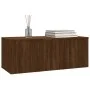 Mueble TV madera contrachapada color marrón roble 80x34x30 cm de vidaXL, Muebles TV - Ref: Foro24-815500, Precio: 67,80 €, De...