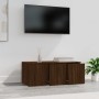 Mueble TV madera contrachapada color marrón roble 80x34x30 cm de vidaXL, Muebles TV - Ref: Foro24-815500, Precio: 69,01 €, De...