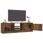 Mueble para TV madera contrachapada roble ahumado 120x30x35,5cm de vidaXL, Muebles TV - Ref: Foro24-815339, Precio: 68,67 €, ...