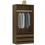 Armario madera contrachapada marrón roble 100x50x200 cm de vidaXL, Armarios roperos - Ref: Foro24-815347, Precio: 178,62 €, D...