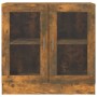 Vitrina madera contrachapada roble ahumado 82,5x30,5x80 cm de vidaXL, Librerías y estanterías - Ref: Foro24-815615, Precio: 6...