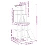 Rascador para gatos con postes de sisal gris claro 166 cm de vidaXL, Mobiliario para gatos - Ref: Foro24-171682, Precio: 76,8...