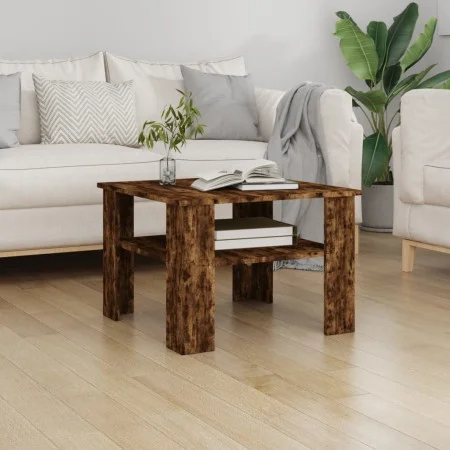 Smoked oak plywood coffee table 60x60x42 cm by vidaXL, Coffee table - Ref: Foro24-815264, Price: 42,74 €, Discount: %