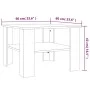 Smoked oak plywood coffee table 60x60x42 cm by vidaXL, Coffee table - Ref: Foro24-815264, Price: 42,74 €, Discount: %