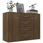 Sideboard aus braunem Eichensperrholz 88x30x65 cm von vidaXL, Sideboards - Ref: Foro24-815371, Preis: 99,41 €, Rabatt: %