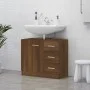 Mueble de lavabo madera contrachapada marrón roble 63x30x54 cm de vidaXL, Muebles de baño - Ref: Foro24-815632, Precio: 61,83...