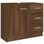 Mueble de lavabo madera contrachapada marrón roble 63x30x54 cm de vidaXL, Muebles de baño - Ref: Foro24-815632, Precio: 61,83...