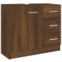 Mueble de lavabo madera contrachapada marrón roble 63x30x54 cm de vidaXL, Muebles de baño - Ref: Foro24-815632, Precio: 64,14...