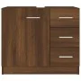 Mueble de lavabo madera contrachapada marrón roble 63x30x54 cm de vidaXL, Muebles de baño - Ref: Foro24-815632, Precio: 61,83...