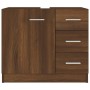 Mueble de lavabo madera contrachapada marrón roble 63x30x54 cm de vidaXL, Muebles de baño - Ref: Foro24-815632, Precio: 64,14...