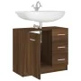 Mueble de lavabo madera contrachapada marrón roble 63x30x54 cm de vidaXL, Muebles de baño - Ref: Foro24-815632, Precio: 61,83...