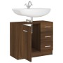 Mueble de lavabo madera contrachapada marrón roble 63x30x54 cm de vidaXL, Muebles de baño - Ref: Foro24-815632, Precio: 64,14...