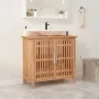 Armario de lavabo madera maciza de nogal 66x29x61,5 cm de vidaXL, Tocadores de baño - Ref: Foro24-350355, Precio: 108,90 €, D...